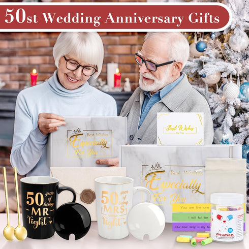 50th Anniversary Couples Mugs Gift